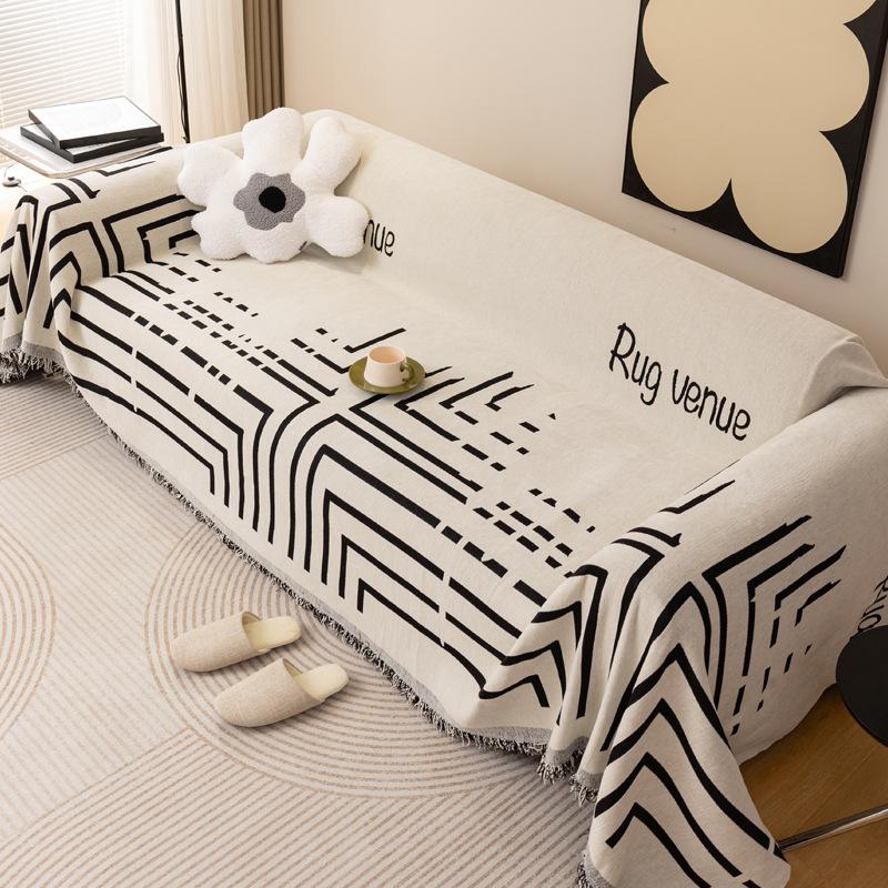 Simple Style Sofa Cover Cloth Dust Towel Sofa Blanket No Fading No Pilling Sofa Cover