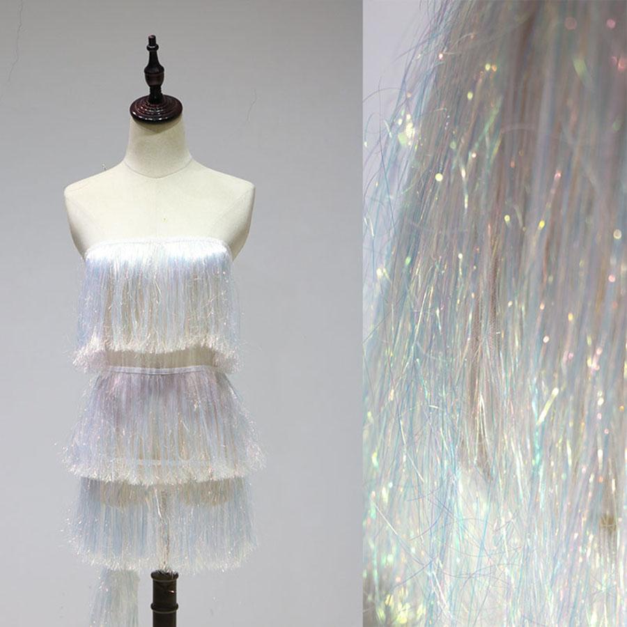 

1 ярд/91 см Бахрома Украшения Юбка Кисточка Кружевная Ткань Ряд Борода Кружево 20 см Шириной белый