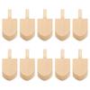10 buc Dreideluri din Lemn Goale Dreideluri Naturale Neterminate din Lemn Pentru Petrecerea de Hanukkah Proiecte DIY Meșteșuguri Accesorii Petrecere de Familie