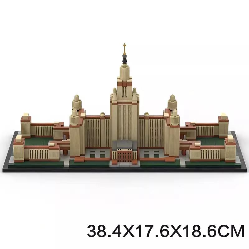 

Нетоксичный Moc Московский Государственный Университет Городской Пейзаж Архитектура Уличный Вид Серия Сборка Высокая Сложность Строительный Блок Модель Набор Мужской Electronic drawings