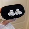 Korean Fashion Blue Butterfly Flower Earrings for Women Exquisite Elegant Pearl Stud Earring Wedding Party Luxury Jewelry Gift