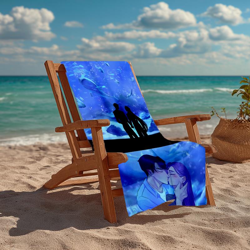 KPOP Hunter Fashion Beach Towel: Ideal for Summer Adventures Soft, absorbent and quick drying suitable for swimming and bathing