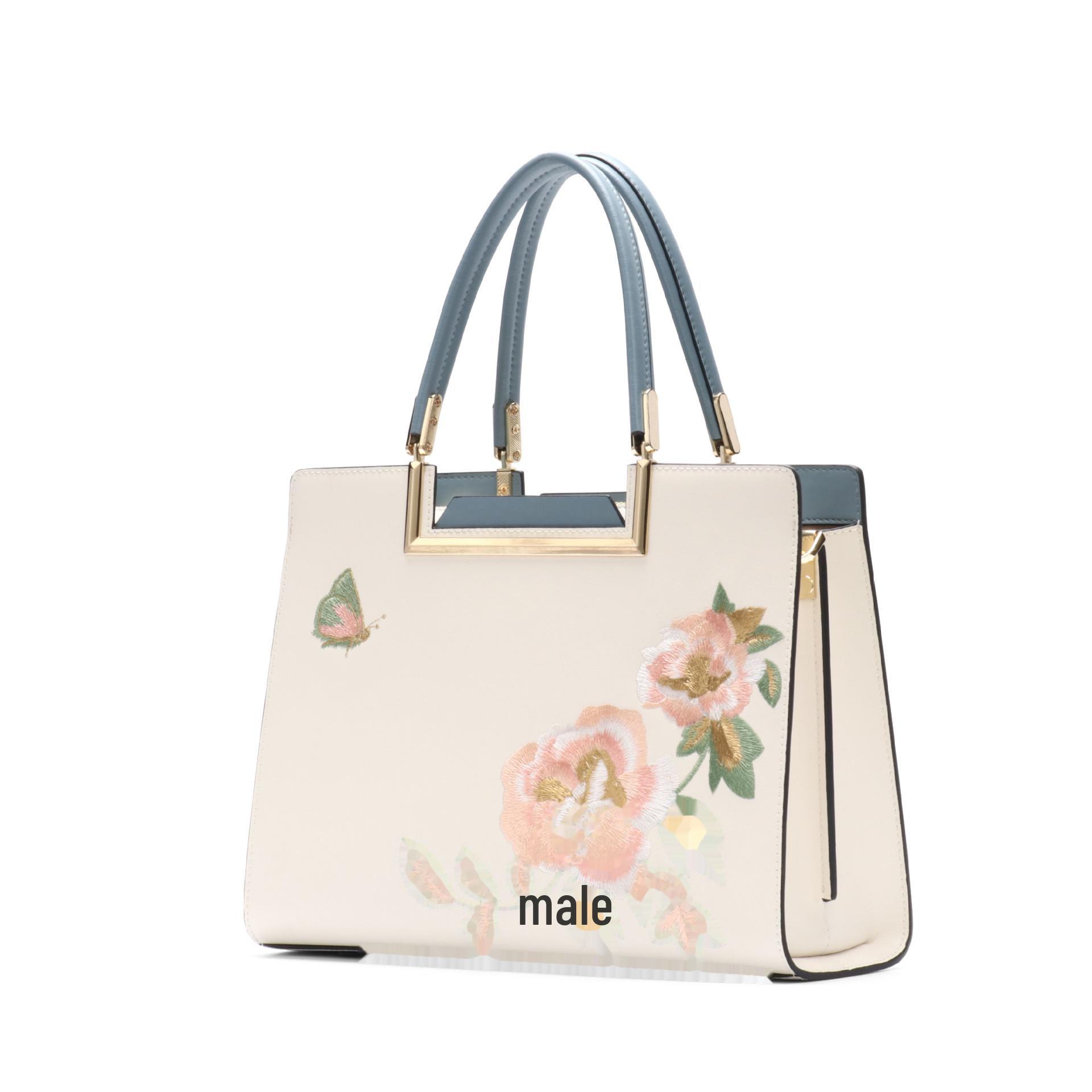 

Сумка из вышитой кожи в китайском стиле Shenting 2024 года — большая вместимость для женщин