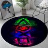 1Pc Gaming Controller Circular Print Rug - Home Decoration Carpet For Living Room Bedroom Flooring Computer Chair Area Rug