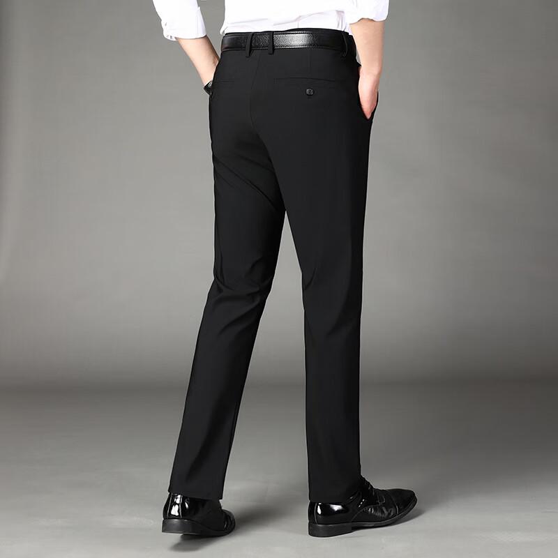 Herren Plus Size Eis Seide Stretch Anzugshose