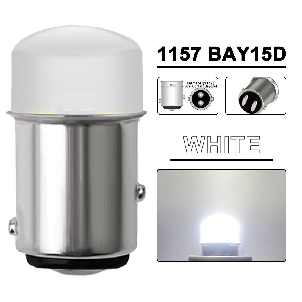 2/4/6/8/10 PCS P21W 1156 BA15S BAY15D 1157 LED Bulbs Turn Signal Lights 12V 3014-9SMD 6500K White Reverse Parking Brake Lamps Bulbs 7