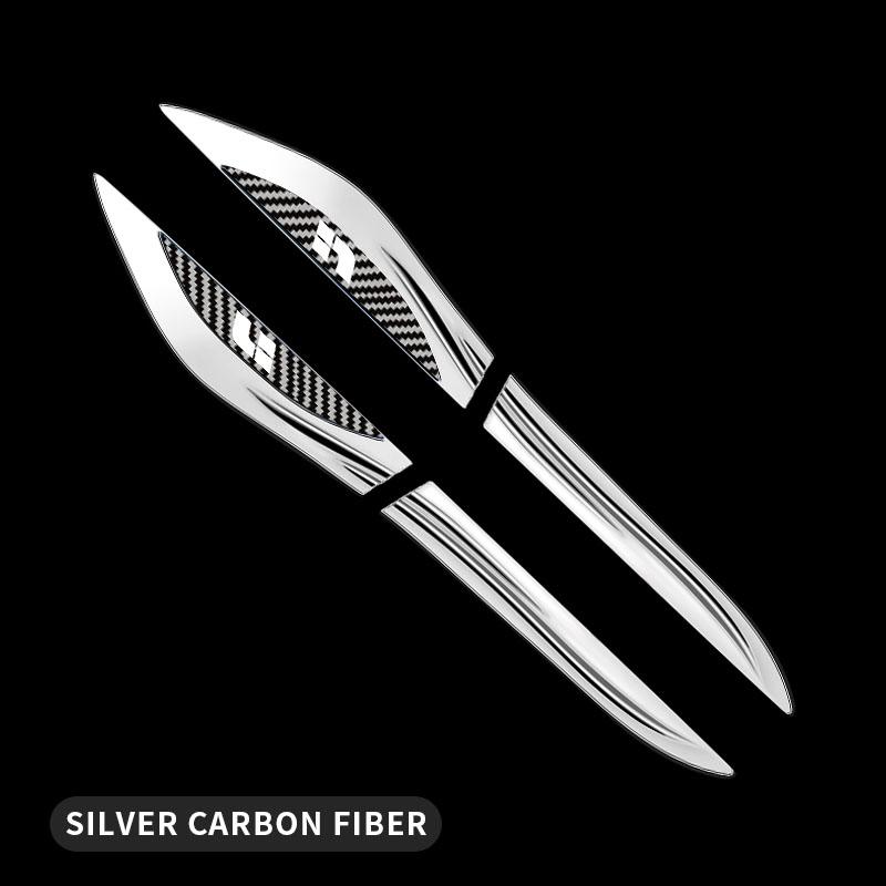 

2pcs 3D PVC Metal Logo Side Fender Emblem Badge Sticker Decal For Lixiang L6 L7 L8 L9 темно-сірий колір