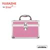 Portable Double-Layer Aluminum Alloy Cosmetic Case with Mirror and Password Lock
