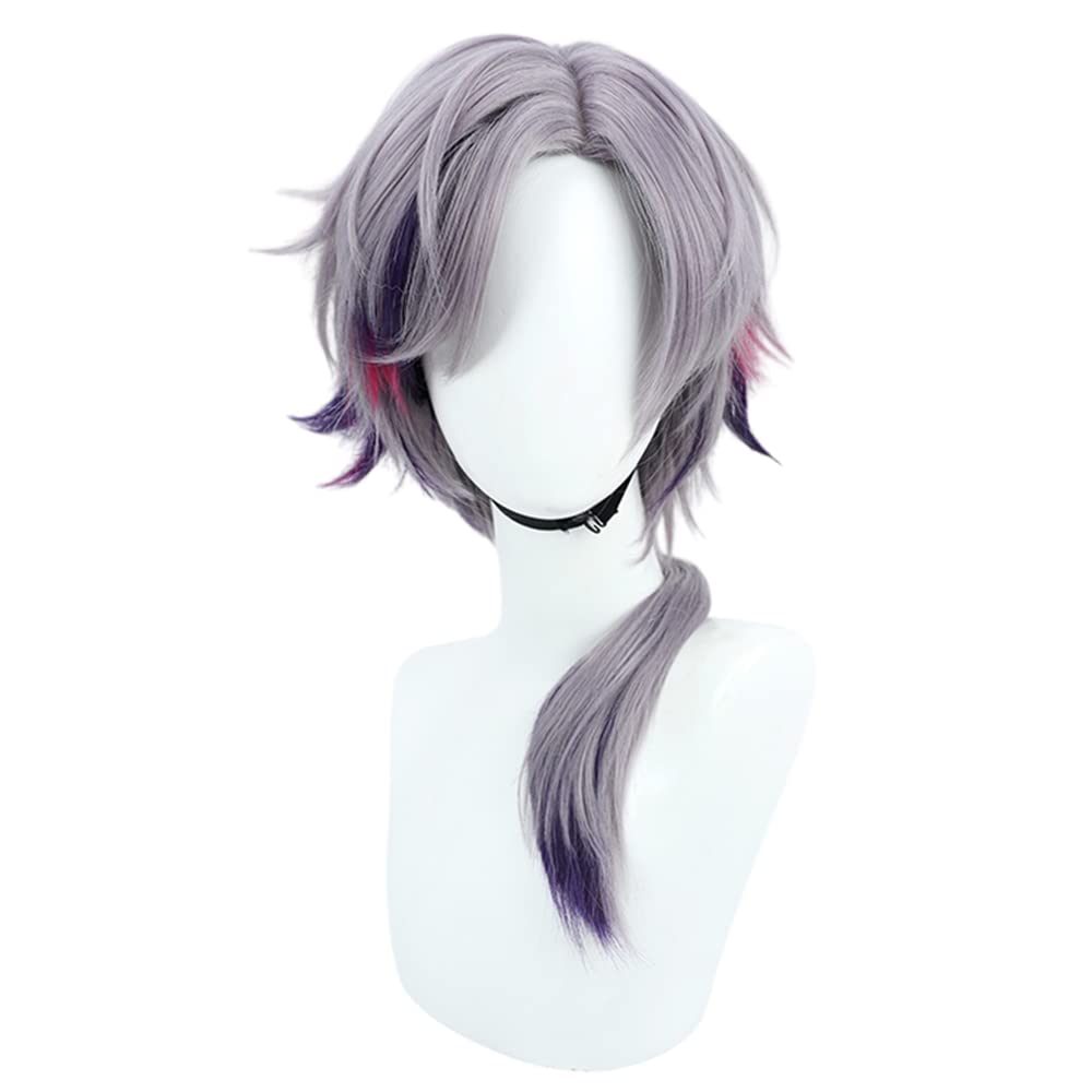 Fuwa Minato Cosplay Wig, Purple Loin Gradient, Heat-Resistant, Perfect for Halloween Costumes, Cosplay, and Photography (Type C)