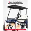 KEMIMOTO Foldable Golf Cart Windshield Compatible with Club Car DS, Tempo, Precedent, Portable Lightweight PVC Golf Cart Windshield