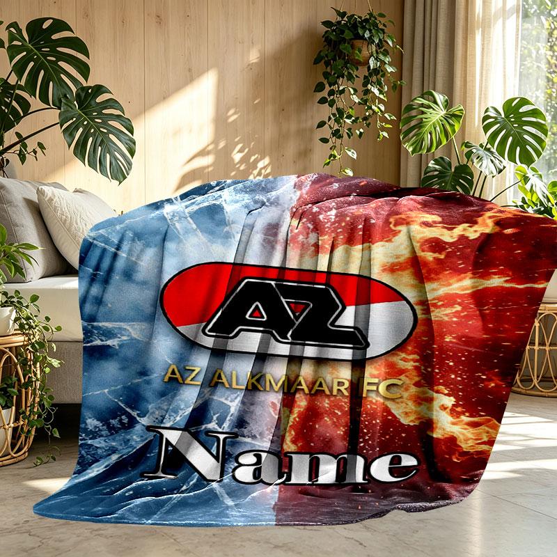 Custom Name Personalized AZ Alkmaar Print Blanket, Home Decor, Bedroom, Sofa, Camping, Couch, Gifts for Birthday Christmas