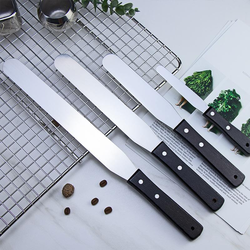 4/6/8/10 Zoll Edelstahl Kuchenspatel Buttercreme Icing Zuckerguss Messer Glätter Pinsel Küche Gebäck Kuchen Dekorationswerkzeuge