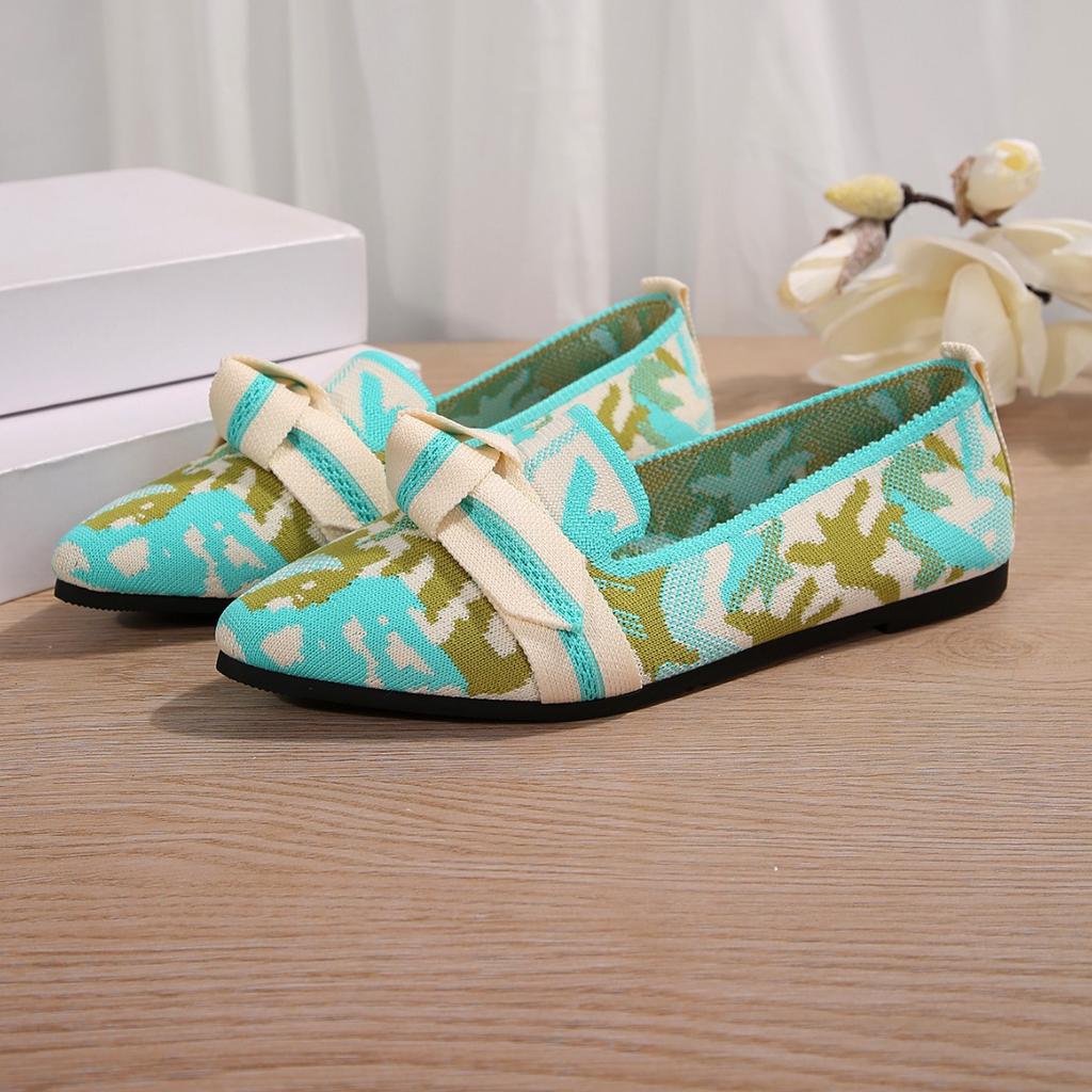 Fashion 2025 Women's Shoes Loafers Ballet Flats Pointed Toe Barefoot Slip-on Casual Low Heel Luxury Brand Woman Shoe New In Butterfly