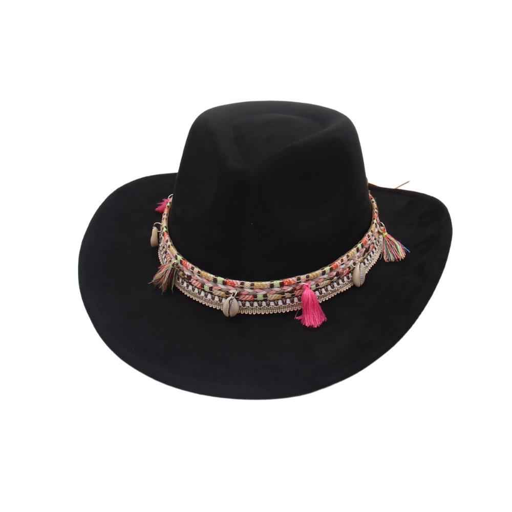 Uomini e Donne Eseguono Cappelli di Feltro, Ballano Cappelli di Lana, Stile Straniero, Con Accessori, Temperamento Retrò Cappello a Cilindro, Cappello Jazz