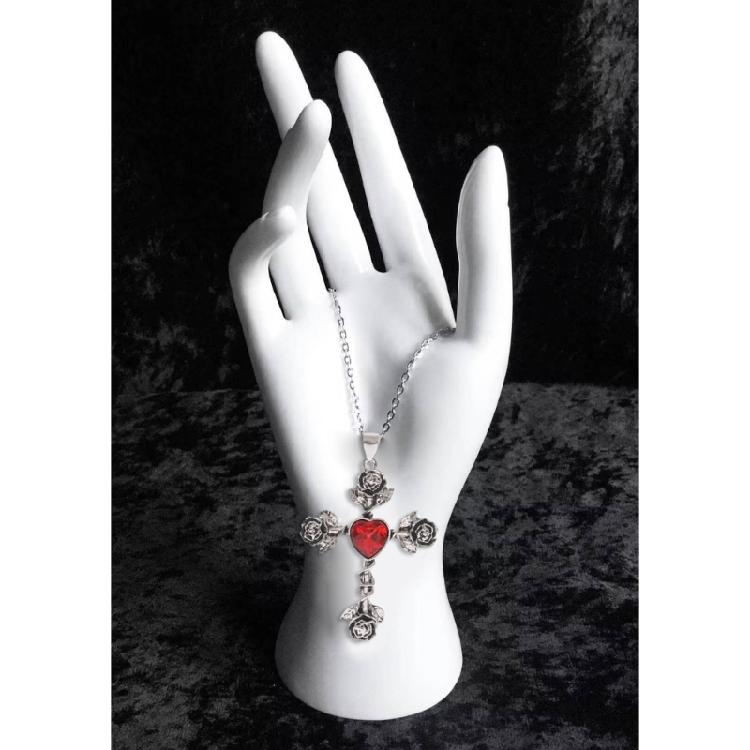 Unique Style Thorn Knotted Rose Crosses Pendant Necklace for Daily Wear Parties