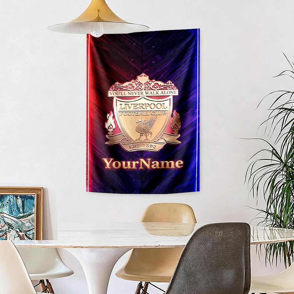 Liverpool Custom Your Name Wall Decor Tapestry Art For Pet Memorial Birthdaywedding Party Backdrop Family Gift