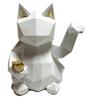 [Natura Style] Maneki-neko (Large) Statue, Stylish Nordic-Style Ornament for Home Decor (White)