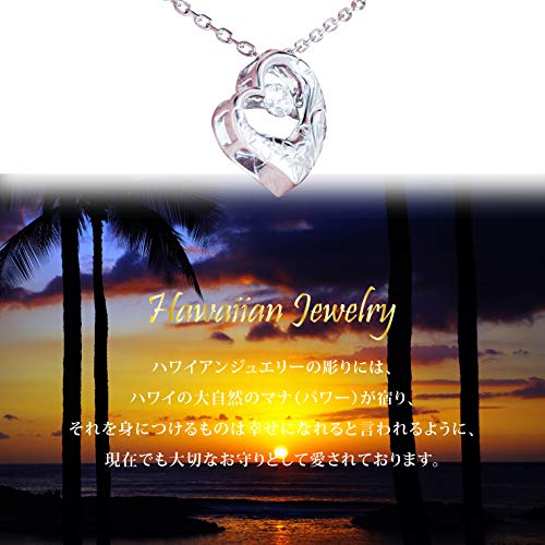Hawaiian Jewelry Memorial Pendant with Dancing Stone and Cubic Zirconia, Silver, Perfect for Keeping Ashes and Cremation