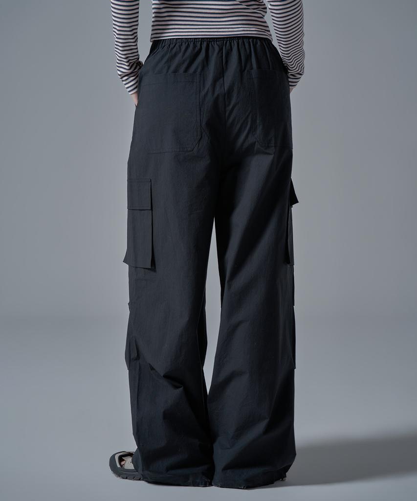 WAARFORWOMAN W1143 Cotton Banded Cargo_Black