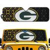 Customizable Green Bay Car Sunshade - Heat Insulation and Block Pattern Design