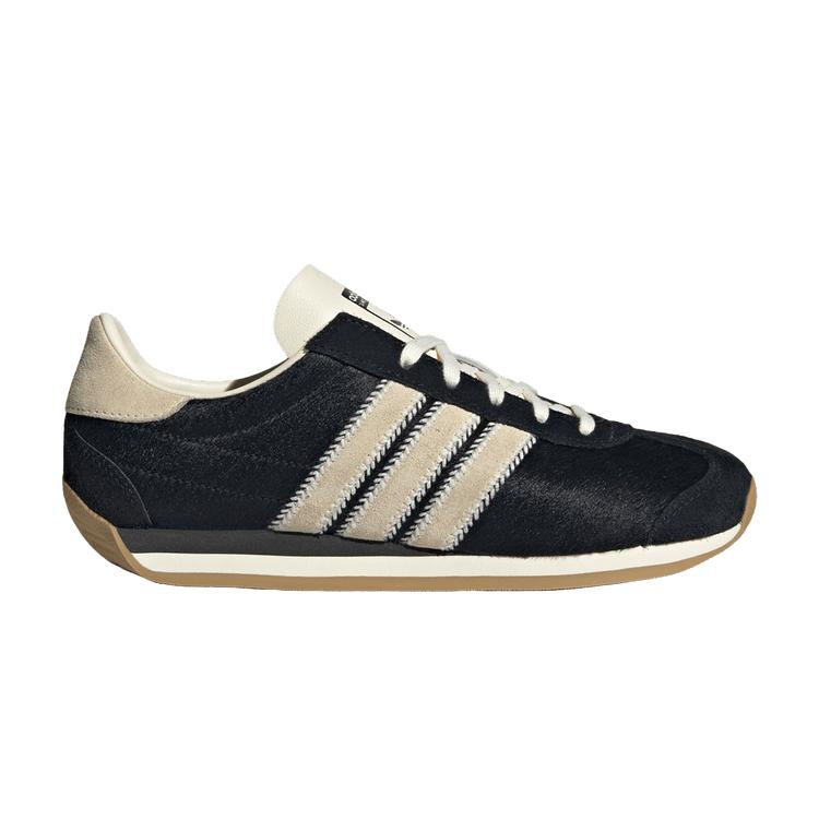 

Adidas Кроссовки Country OG из черной пони-кожи для женщин, основные черно-белые, золотисто-бежевые JQ0545 36