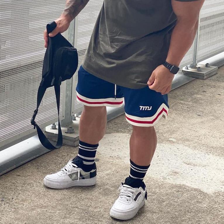 Pánske rýchloschnúce voľné basketbalové šortky