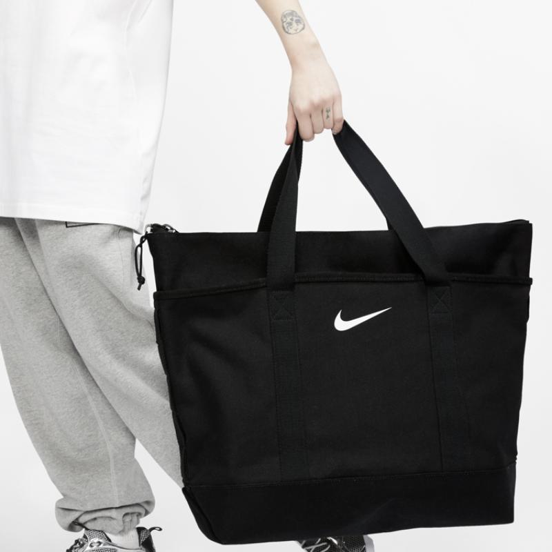 Nike Stussy Kollaboration Baumwolltasche Einkaufstasche Reisetasche Handtaschen Unisex Schwarz Lässig CZ1521-010