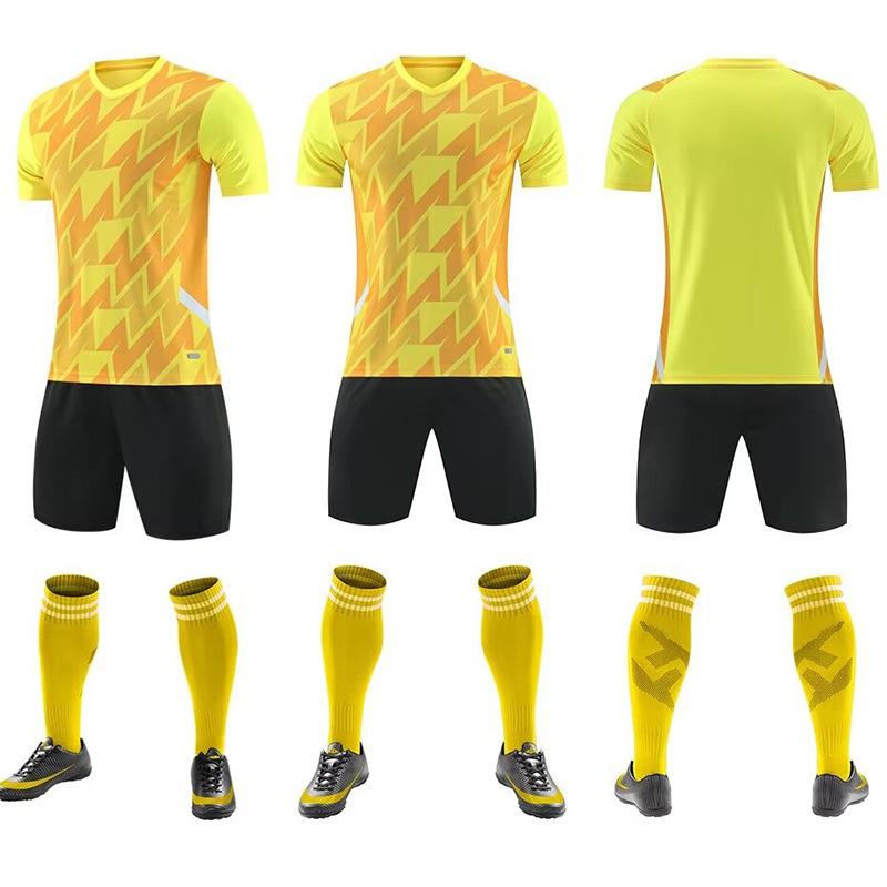 Football Suit Set Men'S Light Board Training Suit Competition Jersey Children'S Adult Short-Sleeved Sportswear Jersey Group Buying Men'S Summer