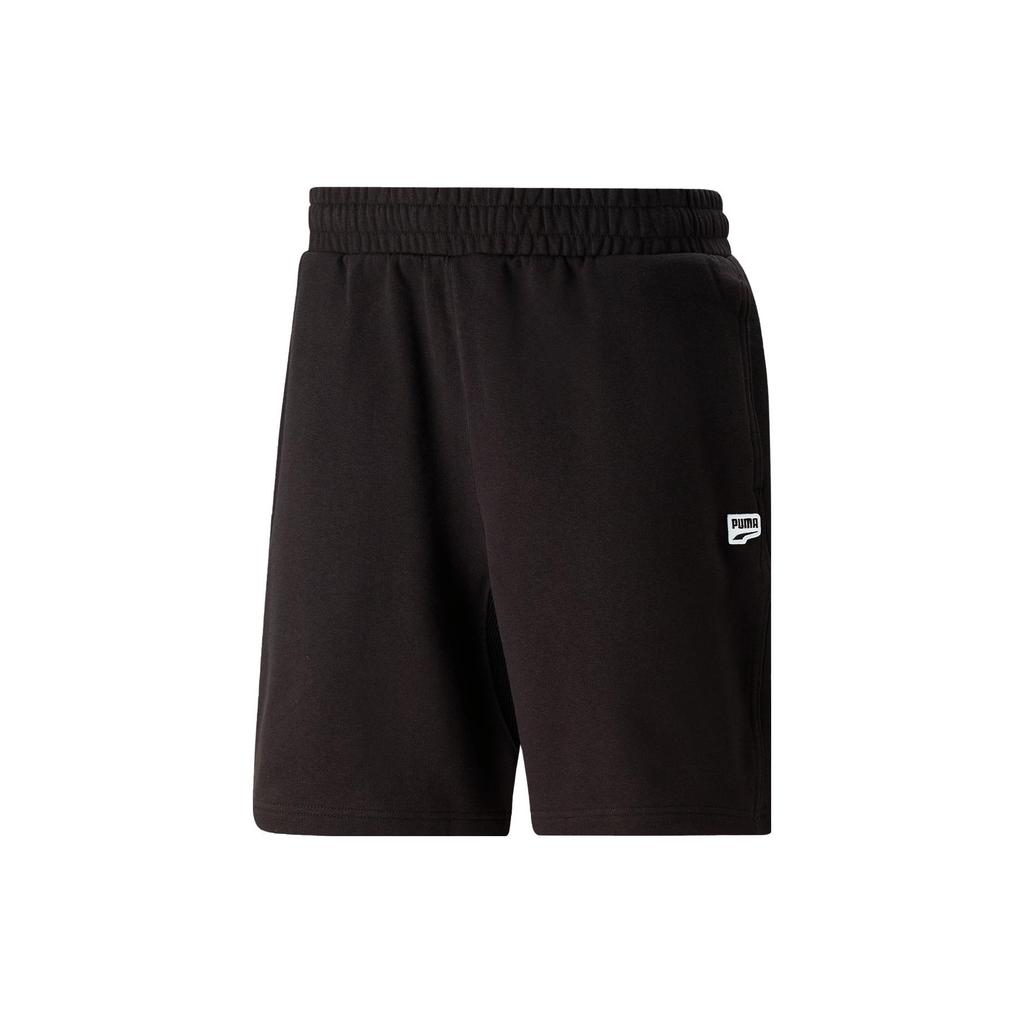 Puma Solid Color Elastic Waist Sports Shorts Men shorts Black 620637-01