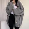 Pulover de damă Toamnă și iarnă Top cardigan tricotat în mărime liberă