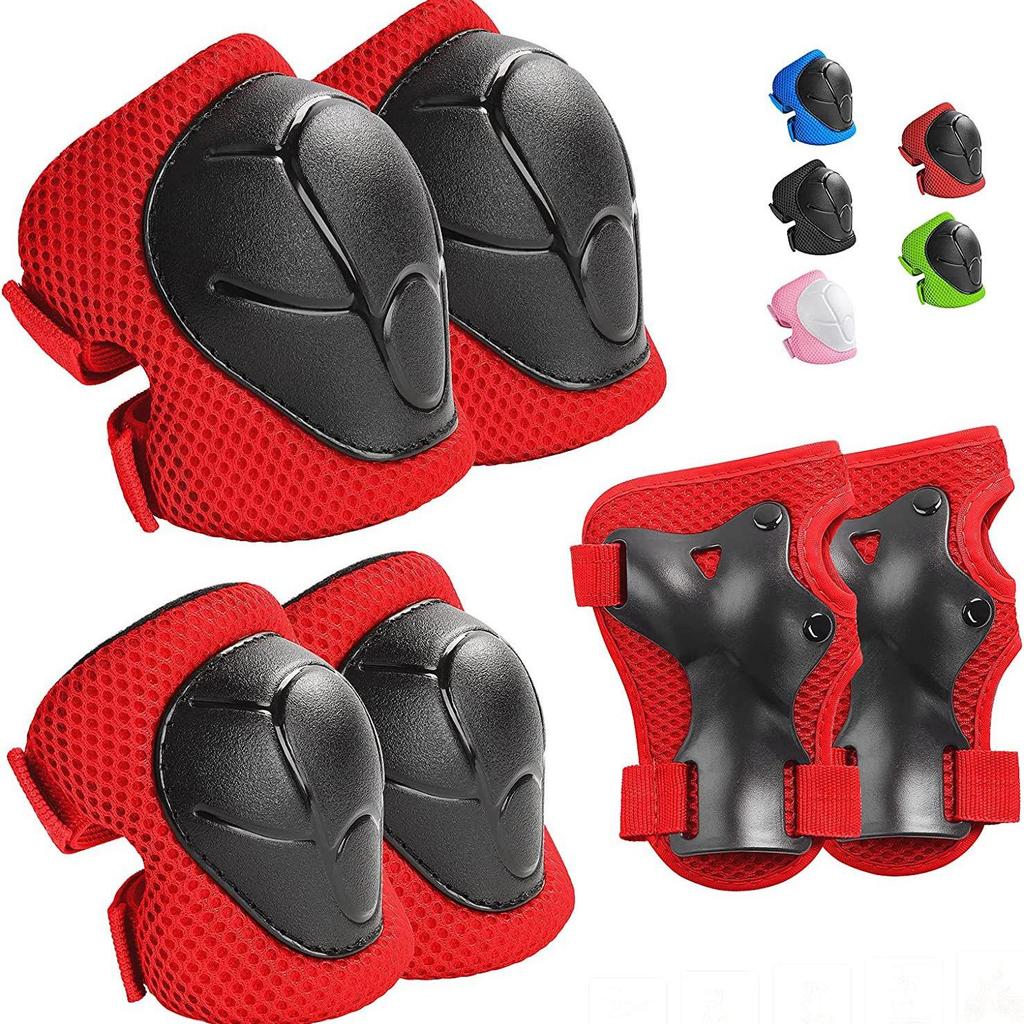 Kids' Skateboard & Ice Skating Protective Gear Set: Knee Pads, Roller Skating & Balance Bike Gear
