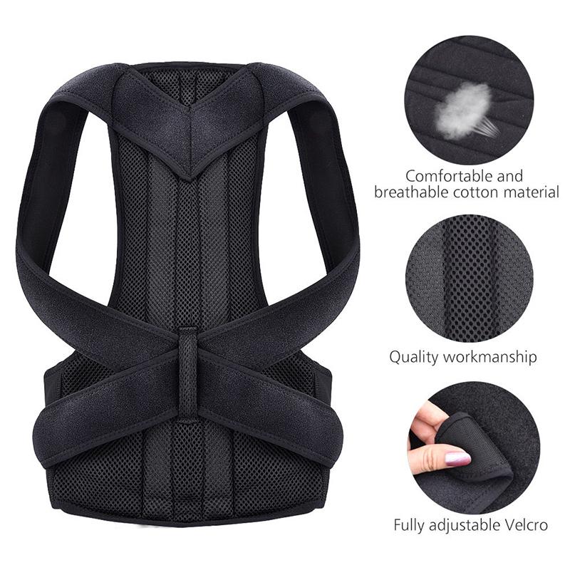 New Upper Back Posture Corrector Clavicle Support Brace Strap for Straight Shoulders Back Pain Relief Adjustable