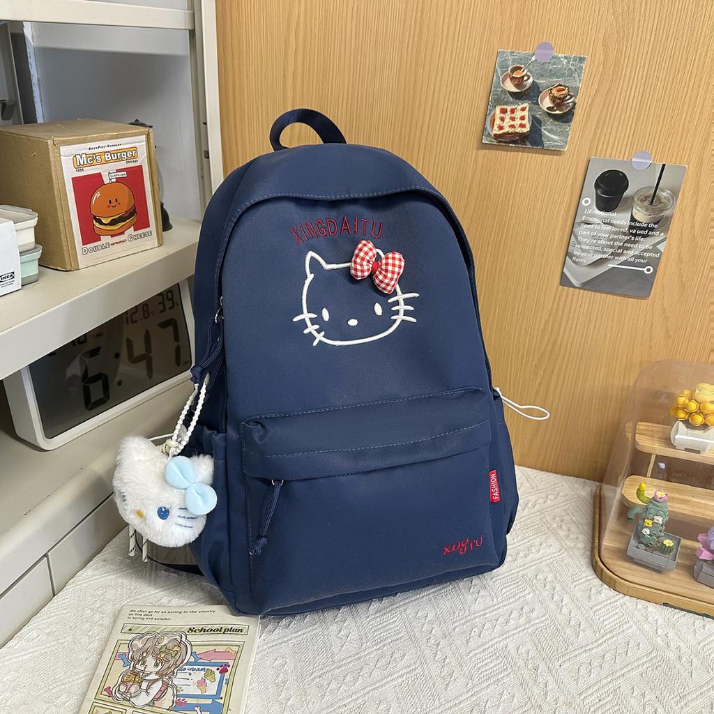 Schoolbag cute student female 1011 lightweight foreign style niche design fashion personality trend simple women backpack backpack