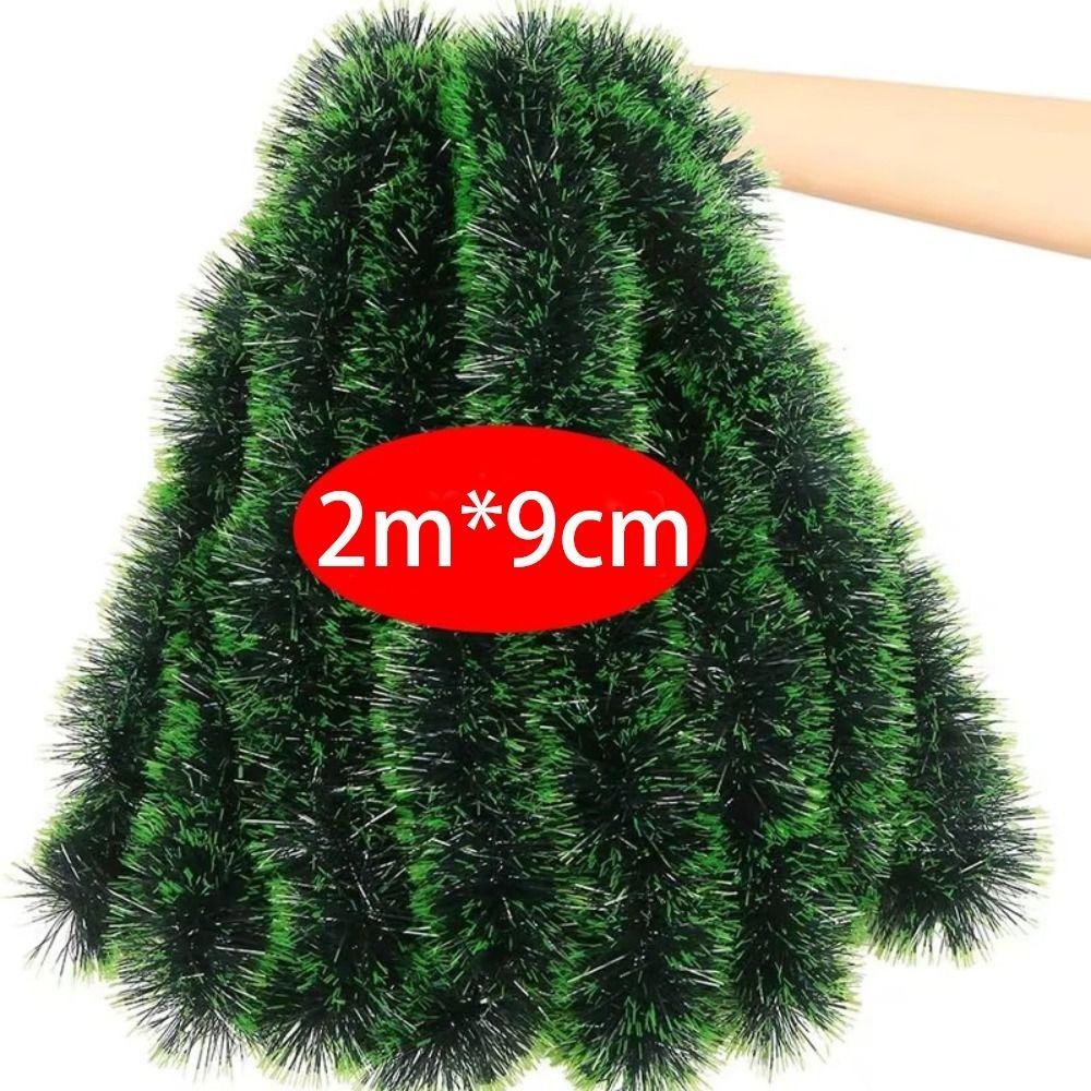 2M Christmas Green Cane Ribbons DIY Accessories Party Decoration Xmas Tree Ornaments Light Weight Multi Scene