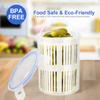 Vegetable Pickling Box Sealed Fermentation Container For Pickles/Salads BPA-Free Plastic With Drain Basket Kitchen Storage Box