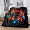 1 Stück Spielcontroller-Druck Leichte Flanelldecke, Bequeme und Warme Decke, für Camping Sofa Bett und Couch Büro, für Alle Jahreszeiten