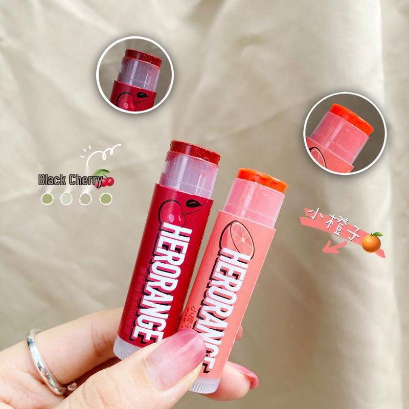 HERORANGE Double Moisturizing Lip Balm: Fruity Lip Mask & Cream for Students, Autumn/Winter.