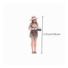 ThreeDimensionalPrinted Resin Female Figurine Detailed Paint 1/64 Scale Standing Miniature Figure