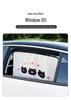 Blue Rain Cartoon Cat Car Sun Shade Fabric - Heat Insulating Window Curtain for Baby.