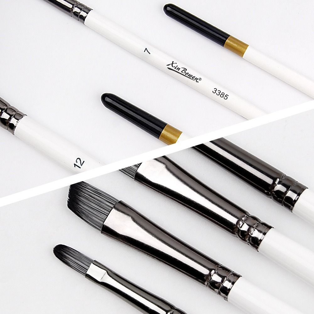 White Paint Brush Pen Set Nylon Art Paint Brushes New Watercolor Pen