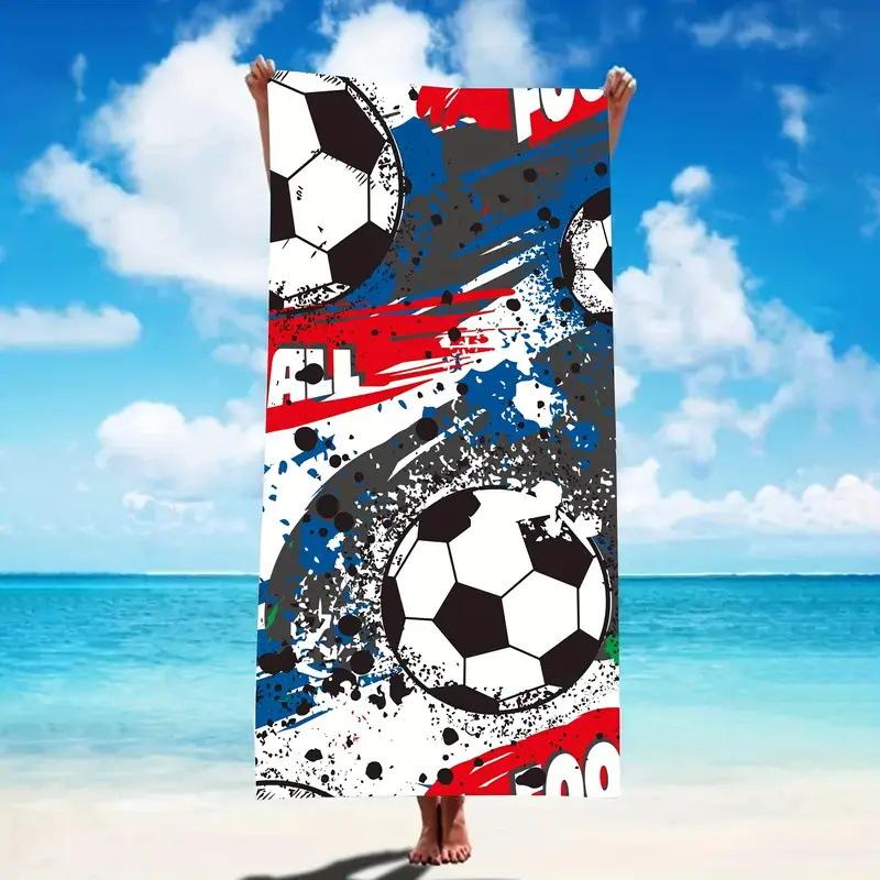 Exotischer Blumendruck Weiches Mikrofaser-Badetuch Groß Wasserabsorbierend Für Strand und Surfen