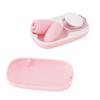 Andre Shop Sexy Lunch Box Rotor Licking Tongue Suction Sucking Double Stimulation 12 Actions X 2 USB Rechargeable 2in1 Portable (Pink)