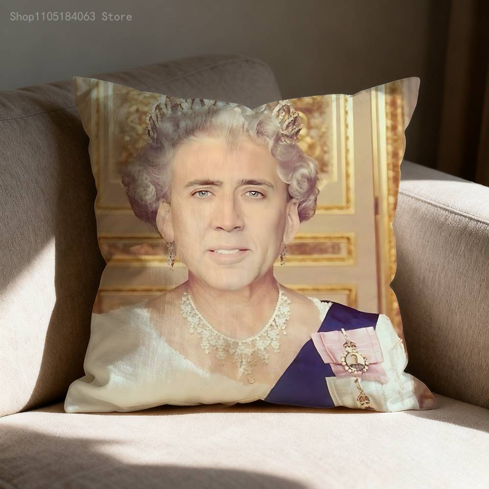 Federa Cuscino Meme N-Nicholas C-Cage Per 55x55cm 30x30cm 50x50cm 45x45cm 40x40cm Quadrata Federa Cuscino Sedia