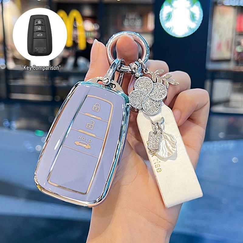 Women’s Key Covers for Toyota: Corolla, Camry, Levin, Avalon, Highlander, RAV4, and CHR.