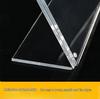 Suporte Magnético de Mesa em Acrílico Transparente HD em Forma de L para Etiquetas de Preço e Perfis de Empresa