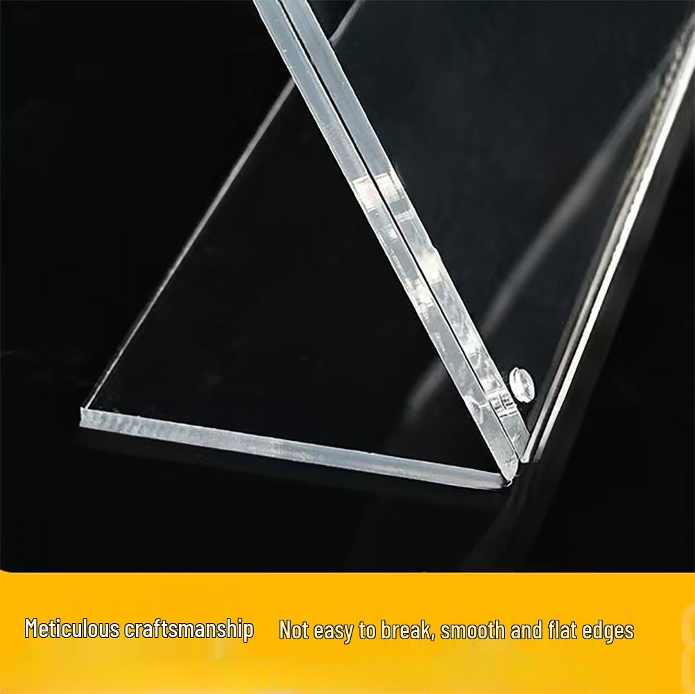 Suporte Magnético de Mesa em Acrílico Transparente HD em Forma de L para Etiquetas de Preço e Perfis de Empresa