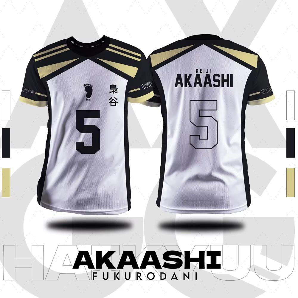 

New Summer Fall Haikyuu Fukurodani Cartoon Anime Cosplay Men Jersey Summer Short Sleeve Children Tee Top Fashion Women T-Shirt S