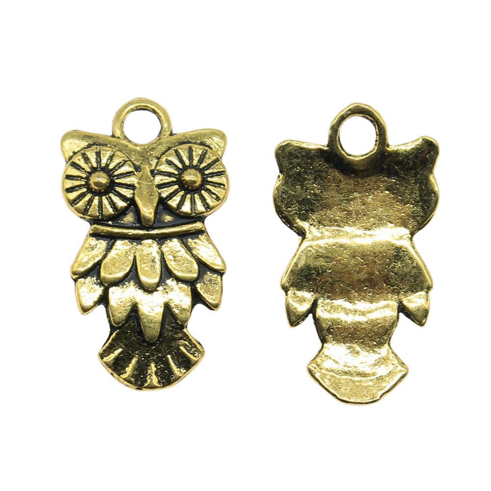 Owl Charms Mini Antique Alloy Pendants For Animal Themed Jewelry Making