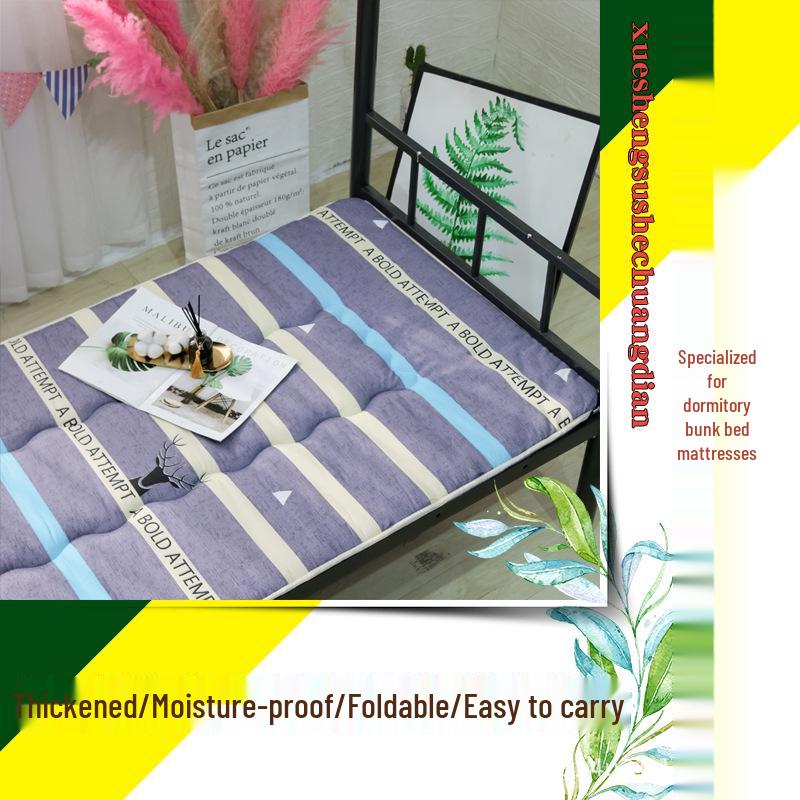 Foldable 90x190 Single Bunk Bed Tatami Mattress for Dormitory or Kindergarten.