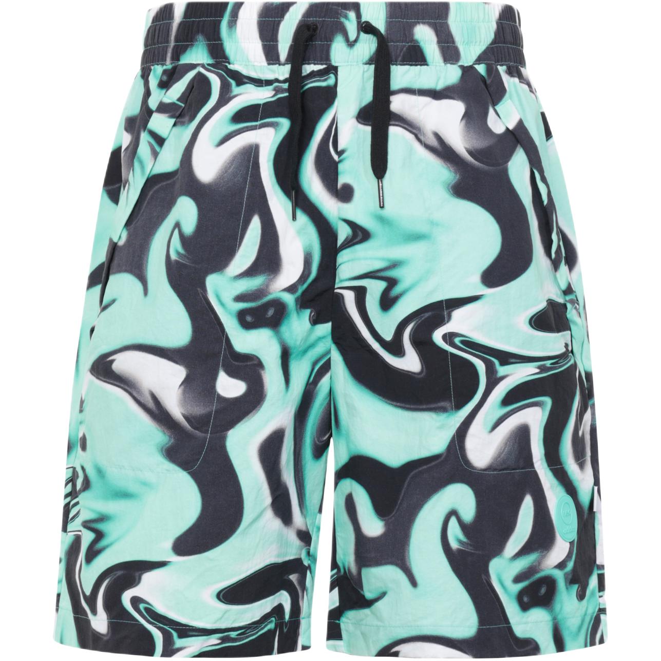 

Adidas Прямые шорты Neo Psychedelic с волнистым узором, мужские плавки, бирюзовый цвет HD4654 S